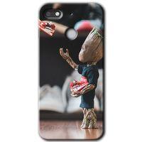 Potkal Hediye Fabrikası General Mobile GM 8 Go HD Baskılı Kılıf + 9D Tam Ekran Koruyucu - I am Groot