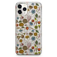 Apple iPhone 11 Pro Kılıf Çörek Otu Arka Kapak Koruma Desenli Full Koruyucu