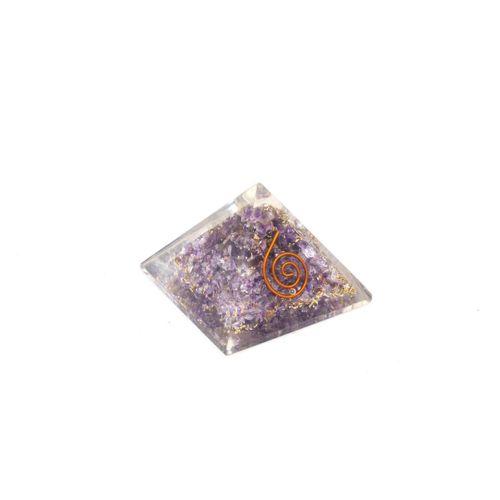 Murty99 Hakiki Doğal Ametist Taşı Orgonit Piramit 32 Gram
