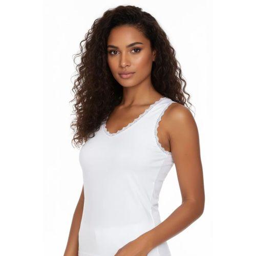 Geniş Askılı Dantelli Ribana Atlet B610