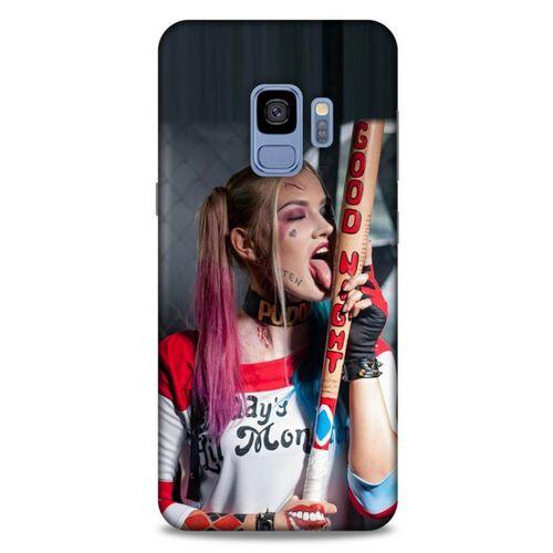 Samsung Galaxy S9 Uyumlu Kılıf Harley Quinn (23) Ultra Koruma Kılıfı Kırmızı-menekşe