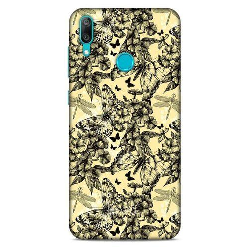 Huawei Y7 Prime 2019 Kılıf Kelebek Etkisi (34) Slim Armor Kılıf Karışık Renkli