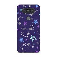 LG Q60 Kılıf Horoskop Haritasi Arka Kapak Silikon Koruma Full Koruyucu