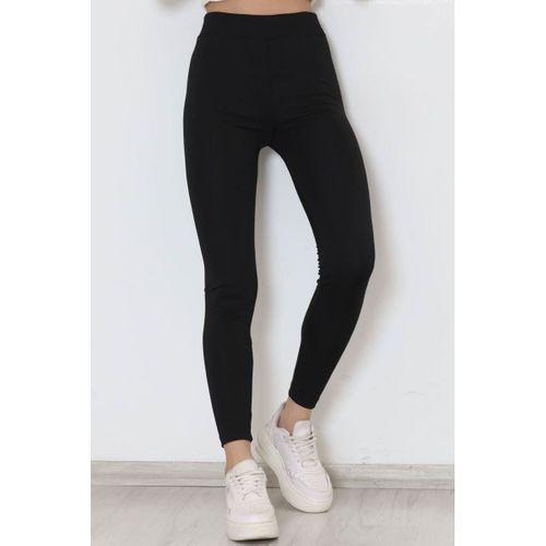 Şardonlu Dalgıç Tayt Siyah - 12124.1098.