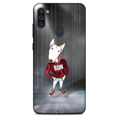 Samsung Galaxy M11 Kılıf FunnyMaX (41) Tank Kılıf Gri Bull Teriyer