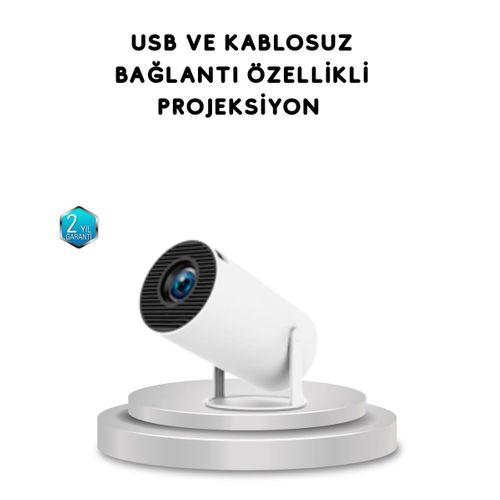 Full Hd 4k Uyumlu Projeksiyon Cihazı 130 İnç Geniş Ekran Destekli