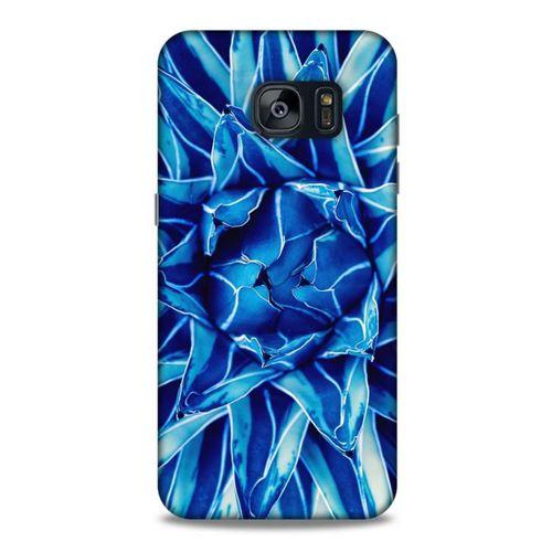 Lopard Samsung Galaxy S7 Edge Uyumlu Kılıf Bahar (13) Silikon Kap Açık Mavi