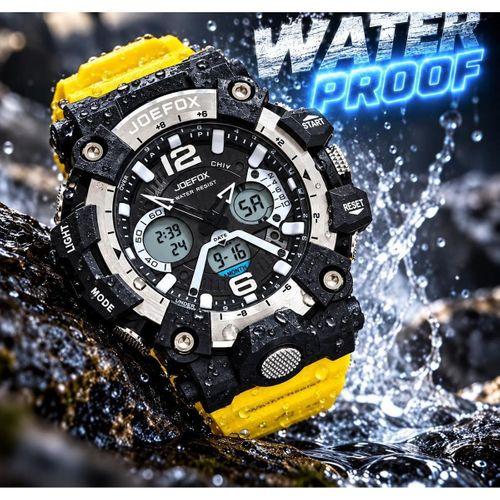 Joefox Digital Ve Analog 2 Yıl Garantili Kronmetre+Takvim+Alarm+Aydınlatma Erkek Kol Saati JOE.Y4
