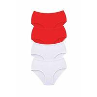 4 Adet Tutku Kadın Yüksek Bel Bato Kalın Lastik Külot S7