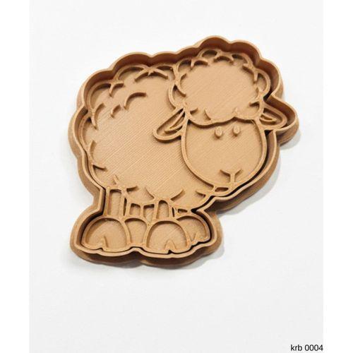 Sevimli Koyun Sekillendirici Kalip Kurabiye Hamur Kesici Oyun ve Seker Hamuru Seti