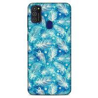 Samsung Galaxy M21 Kılıf Desenli Özel Seri Tüyler (42) Rugged Armor Kılıf