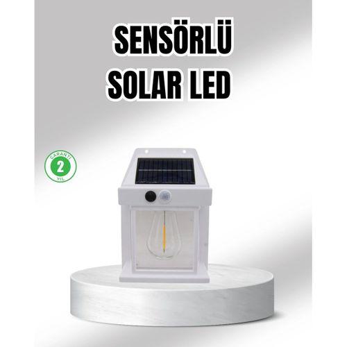 Güneş Enerjili Dış Mekan Sensörlü Duvar Lambası Ip65 Su Geçirmez