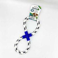 EuroDog Diş İpi Halka Sekiz Şekil Mavi Beyaz 25 cm