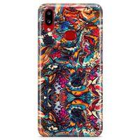 Samsung Galaxy A10s Kılıf Siyah İnci Arka Kapak Koruma Desenli Full Koruyucu