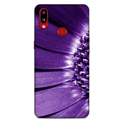 Samsung Galaxy A10s Uyumlu Kılıf Mor Delisi (36) Glitter Kılıf Çiçek