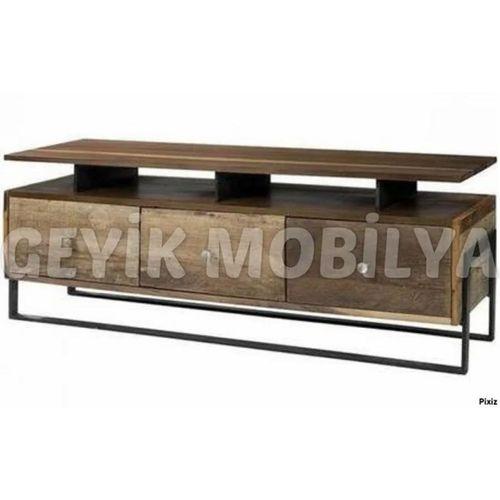 AĞAÇ ESKİTME MODERN TV SEHPALARI MODELİ