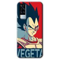 Vivo Y51 Kılıf HD Desen Baskılı Arka Kapak - Vegeta