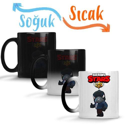 Black Crow Brawl Stars Sihirli Kupa Bardak Porselen