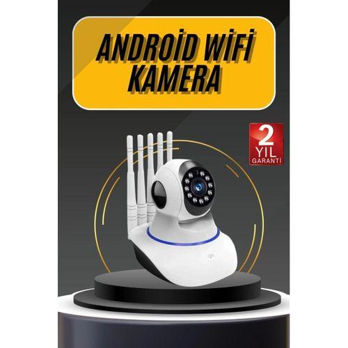 Akıllı Gece Görüşlü Sensörlü Wifi Kamera Telefondan Takip Edilebilir