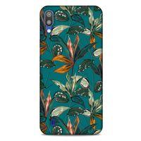 Samsung Galaxy M10 Uyumlu Kılıf Yeşil Delisi (16) Kalın Kılıf Tropikal orman yeşili