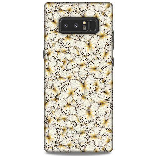 Samsung Galaxy Note 8 Kılıf Kelebek Etkisi (23) Ultra Koruma Kılıfı Turuncu
