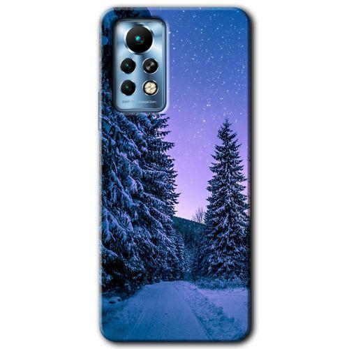 İnfinix Note 11 Pro Kılıf HD Desen Baskılı Arka Kapak - Kış Manzarası