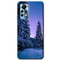 İnfinix Note 11 Pro Kılıf HD Desen Baskılı Arka Kapak - Kış Manzarası