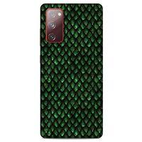 Samsung Galaxy S20 Fe Kılıf Dragons (5) Koruma Kabı Ejderha Koyu Yeşil Pul