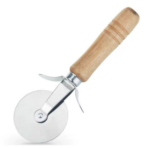 Ahşap Saplı Pizza Kesme Bıçağı