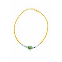 Boncuk Deniz Yıldzı Kolye - Turuncu