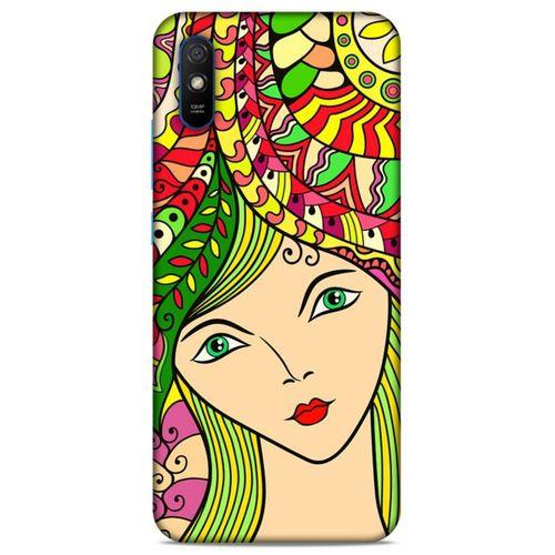 Lopard Xiaomi Redmi 9A Uyumlu Kılıf Sürreal Yüzler ♀ (43) Thin Fit Kılıf Baskılı
