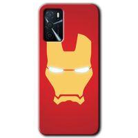 BeRa Aksesuar Oppo A16 Kılıf Baskılı Kapak - İronMan +Tam Kaplayan Mat Seramik