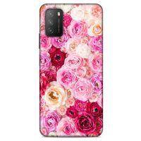 Lopard Xiaomi Poco M3 Uyumlu Kılıf Bahar (47) Crystal Flex Kılıf Güller