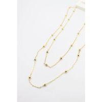 Top Zincir Kolye-90cm - Altın