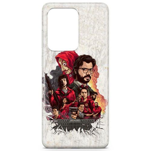 Samsung Galaxy S20 Ultra Kılıf La Casa De Papel Arka Kapak Koruma Desenli Full Koruyucu