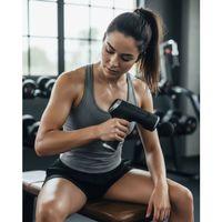 4 Başlıklı Darbeli Şarjlı Masaj Aleti Tabancası Kablosuz