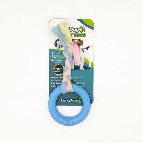 EuroDog Puppy Toys Mavi Halka Diş Kaşıma Oyuncağı