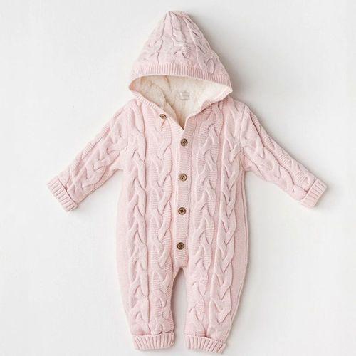 Andywawa Andywawa AC24336 Knitwear Triko Bebe Kozmonot Pink Melange
