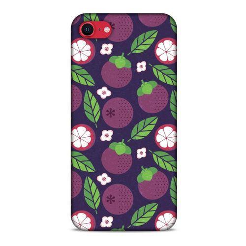 Frutix Mangosteen 01 Apple iPhone SE 2020 Kılıf Desenli Silikon