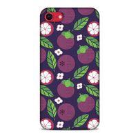 Frutix Mangosteen 01 Apple iPhone SE 2020 Kılıf Desenli Silikon