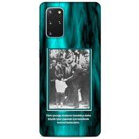 Samsung Galaxy S20 Plus Kılıf Atatürk (9) Kılıf Turkuaz