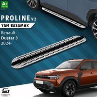 S-Dizayn Renault Duster 3 OEM Still Pro V2 Aluminyum Yan Basamak 183 Cm 2024 Üzeri A+ Kalite