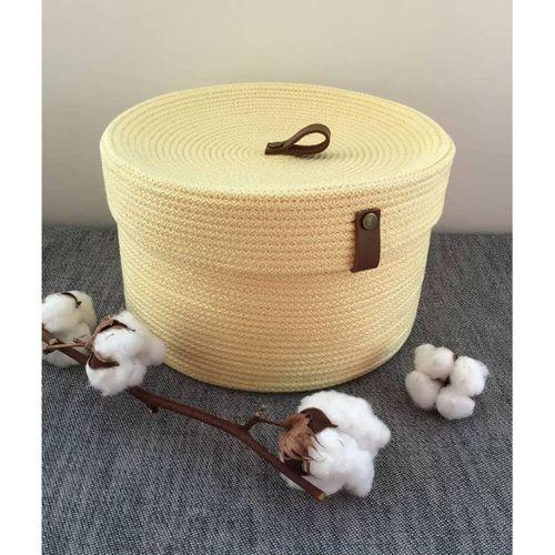 Kapaklı Sepet, %100 Pamuk, Organizer Sepeti