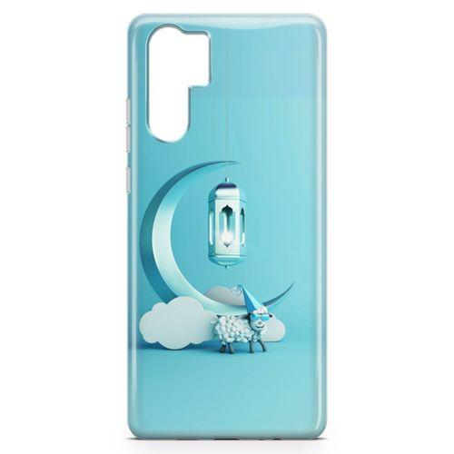 Huawei P30 Pro Kılıf Masa Lambası Mavi Arka Kapak Koruma Desenli Full Koruyucu