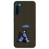 Xiaomi Redmi Note 8T Kılıf Depresyon (33) Hybrid Kılıf Kahve Toz Pembe