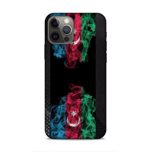 Apple iPhone 12 Pro Uyumlu Kılıf Azarbaijan (5) Koruma Kabı Azeri Bayrak İllustre