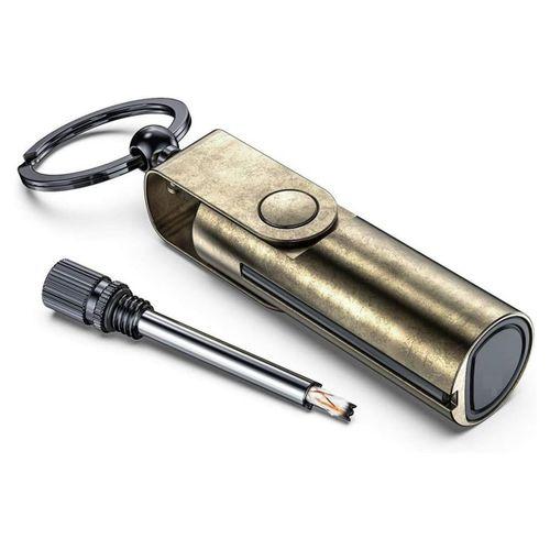 Benzinli Anahtarlık Survive Kibrit Çakmak Antik Renk