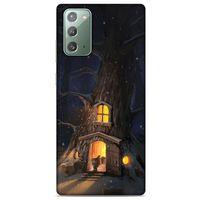Samsung Galaxy Note 20 Kılıf Snowix (47) Crystal Flex Kılıf Sarı Kahve