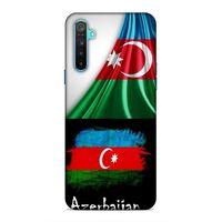 Realme 6i Uyumlu Kılıf Azarbaijan (13) Silikon Kap Bayraklar