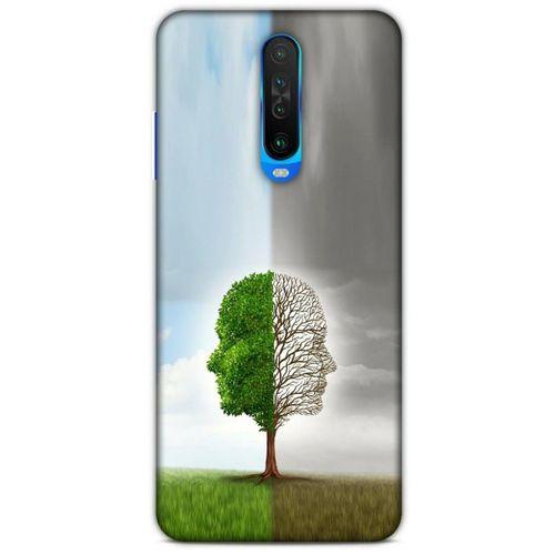 Xiaomi Redmi K30 Kılıf Depresyon (35) Fit Design Kılıf Toz Pembe Lacivert